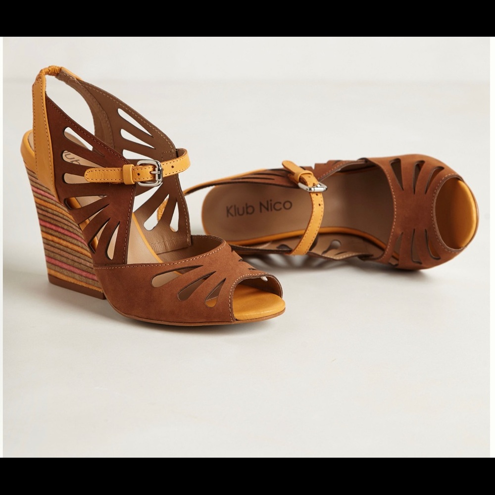 Klub Nico Wedges Anthropologie size 9